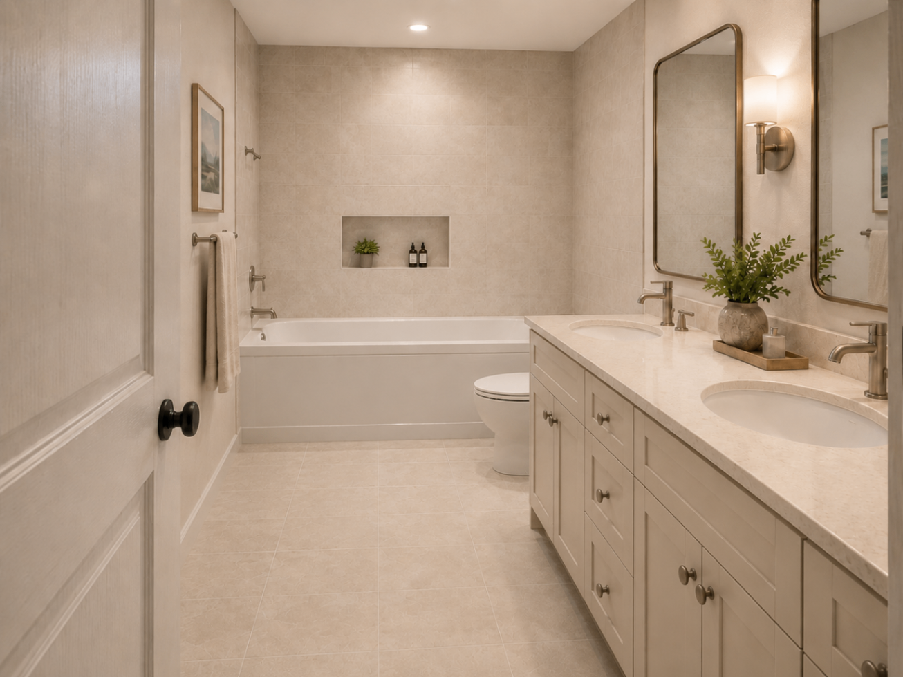 Rendering of the full bathroom